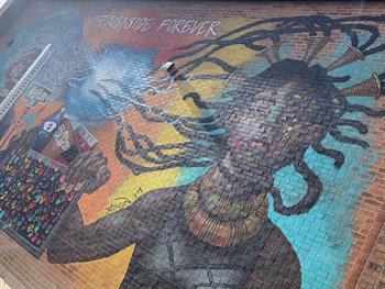 Mural near Eastside Clinic