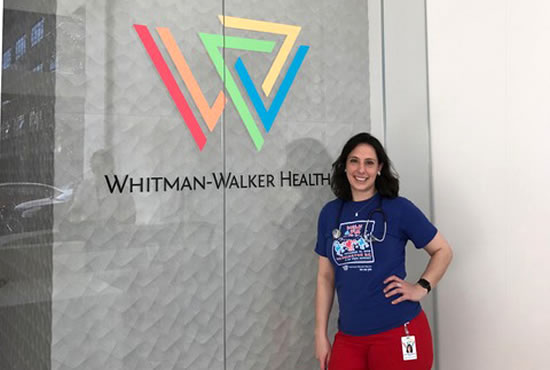 A graduate of our program at her workplace